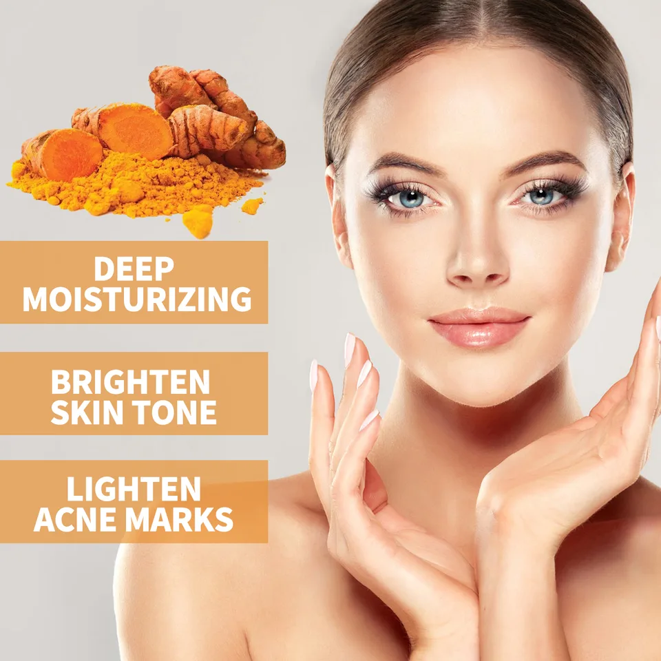 Turmeric Anti-Oxidation Face Serum, 30ml Hydrating Brightening Serum For Acne Marks & Uneven Skin Tone view 4