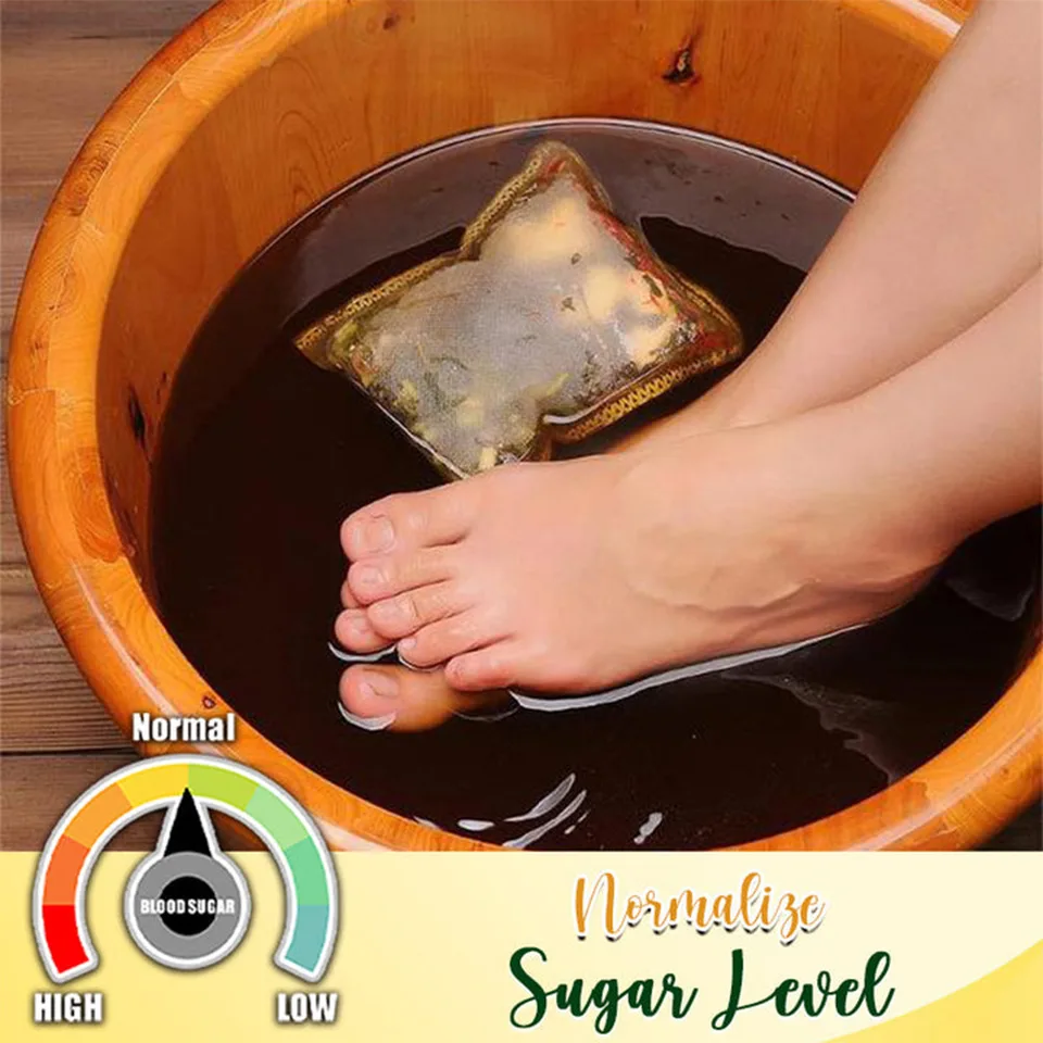 Herbal Leg Slimming Foot Bath Bags With Ginger, Saffron & Ginseng, Detox Foot Soak For Boost Circulation, Dispelling Cold & Dampness, 10 view 7
