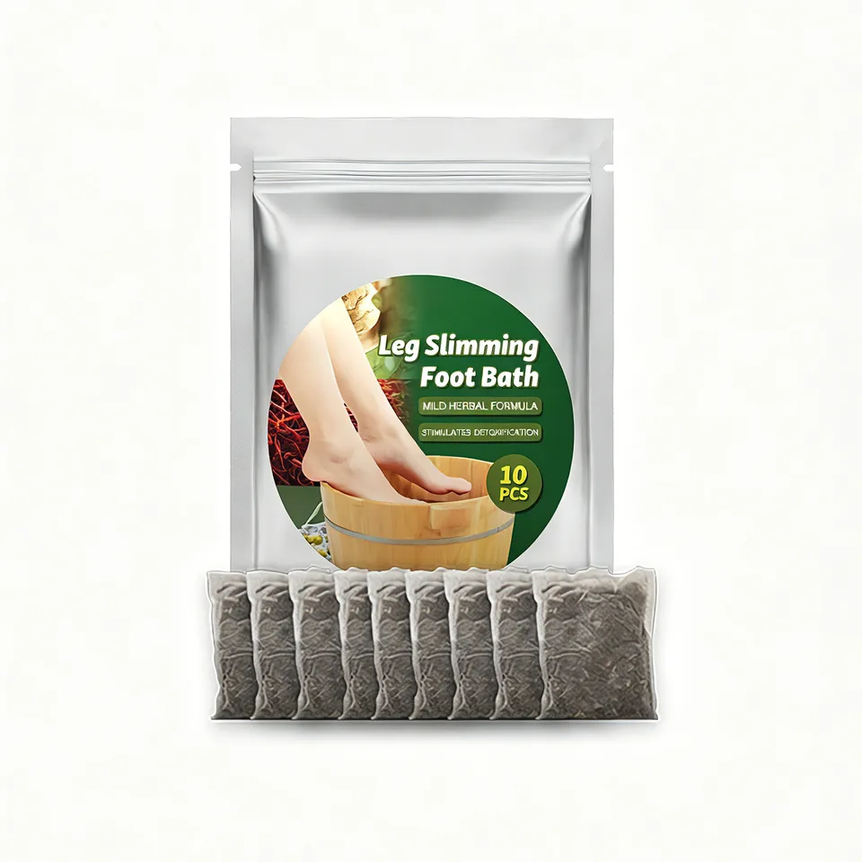 Herbal Leg Slimming Foot Bath Bags With Ginger, Saffron & Ginseng, Detox Foot Soak For Boost Circulation, Dispelling Cold & Dampness, 10 view 1