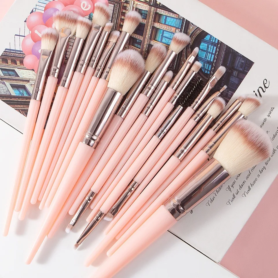 25PCS Make Up Brushes Set Synthetic Eyeliner Eyeshadow Foundation Blusher Tool view 1