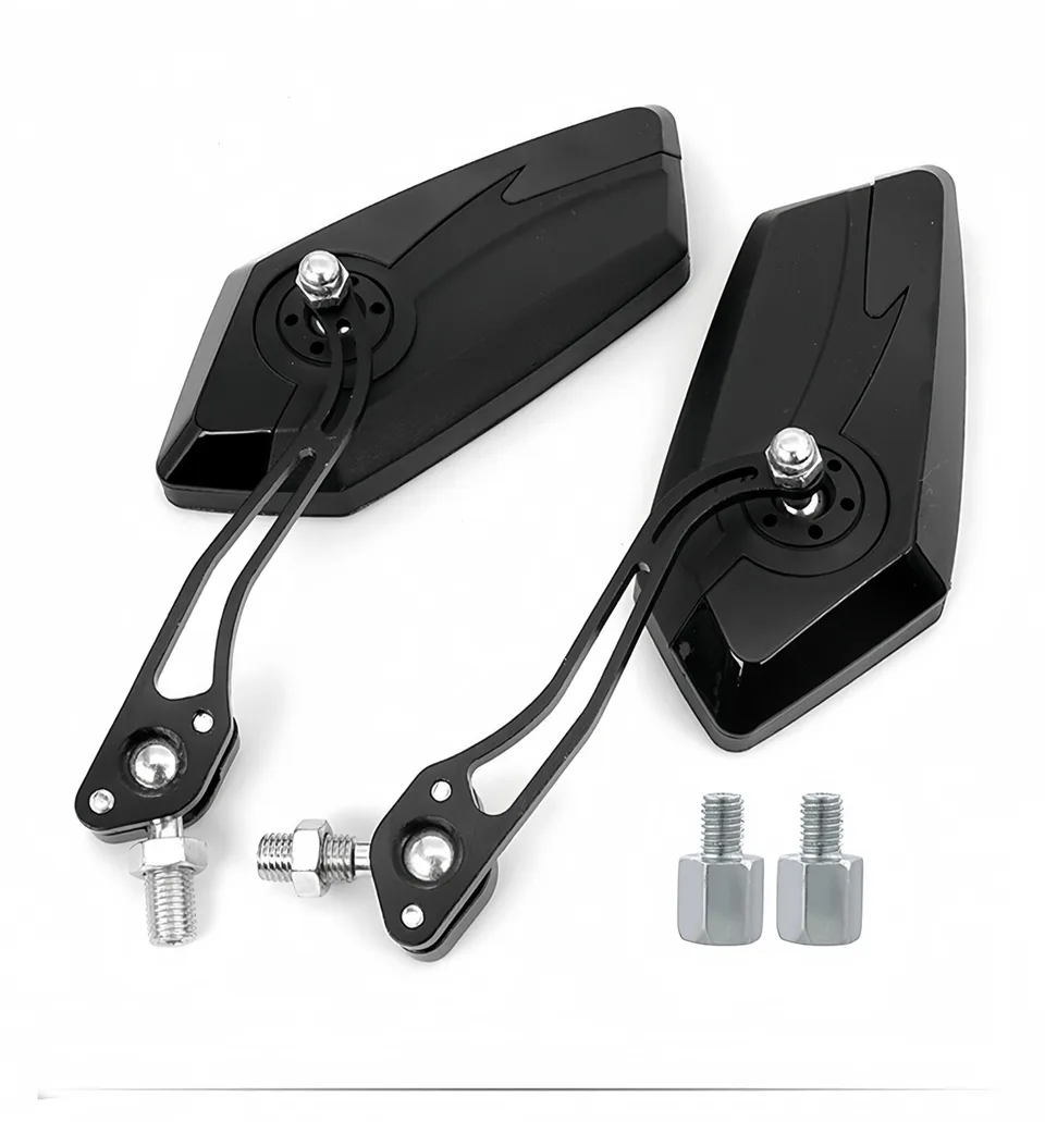 Bicycle Mirrors E-Bike Rearview Mirrors 1 Pair Right Left MTB City Bike Mirror Rotatable And Adjustable Wide Angle Rear View view 2