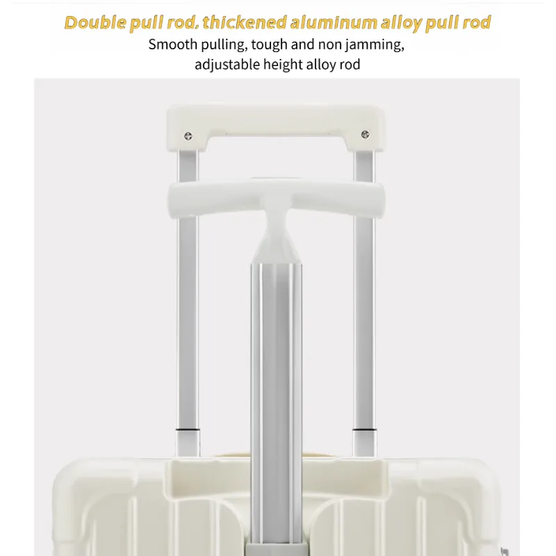 20 Inch Double Pull Rod Design Luggage Case, Can Be Seated, Front Open Lid Luggage Compartment, Silent Universal Wheels, Dry Wet Separation view 7