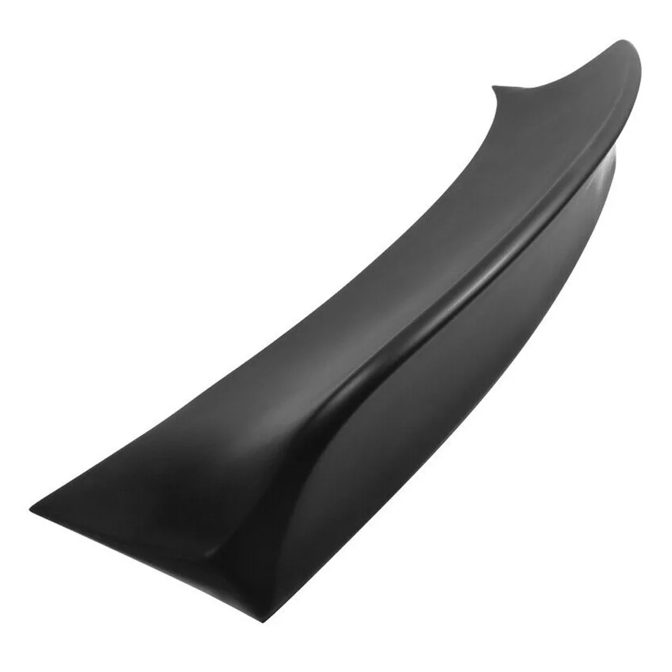 Fit 15-23 Mustang 2DR IKON Duckbill Style Rear Trunk Spoiler Wing Matte Black PP view 3