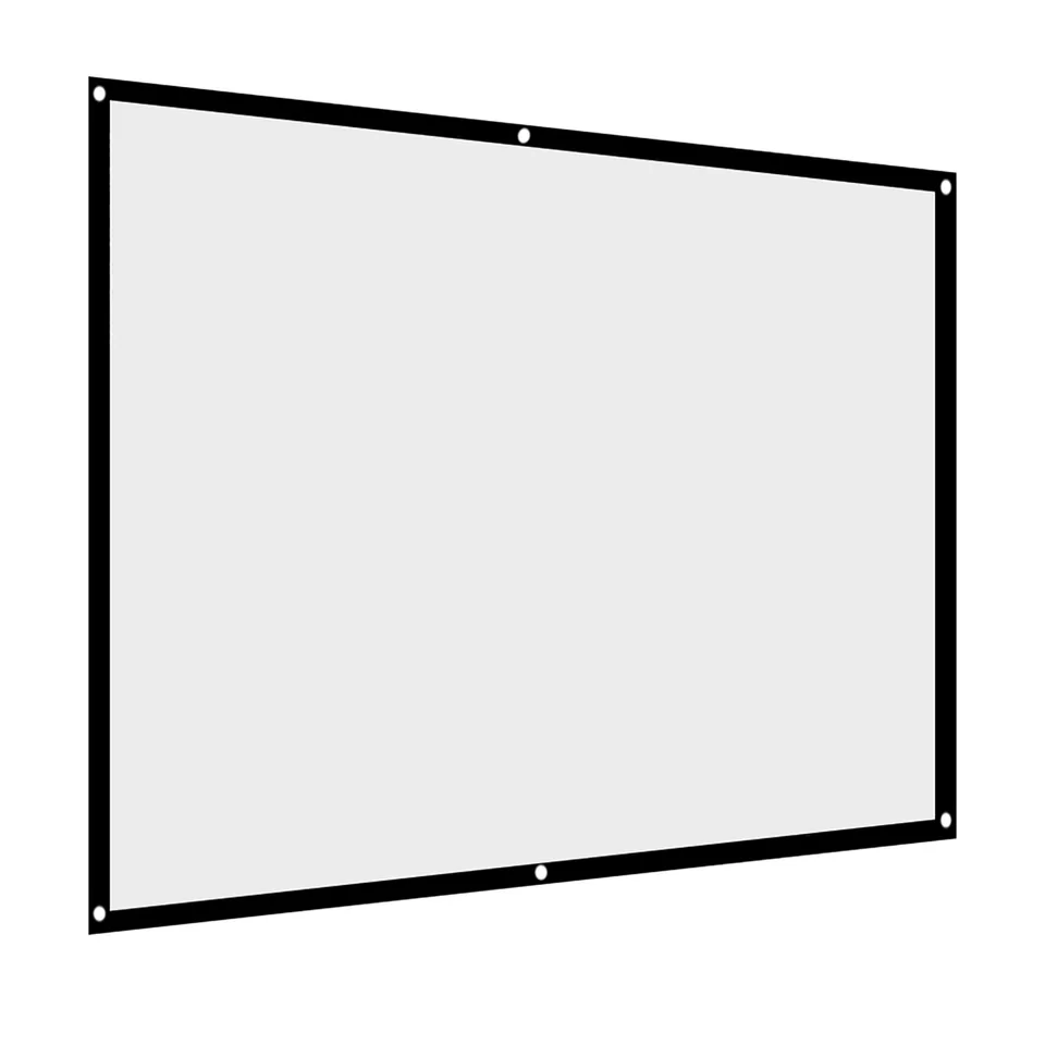 1pc Portable Foldable NOn Crease White Projector Curtain Projection Screen 4: 3 (100inch) view 5