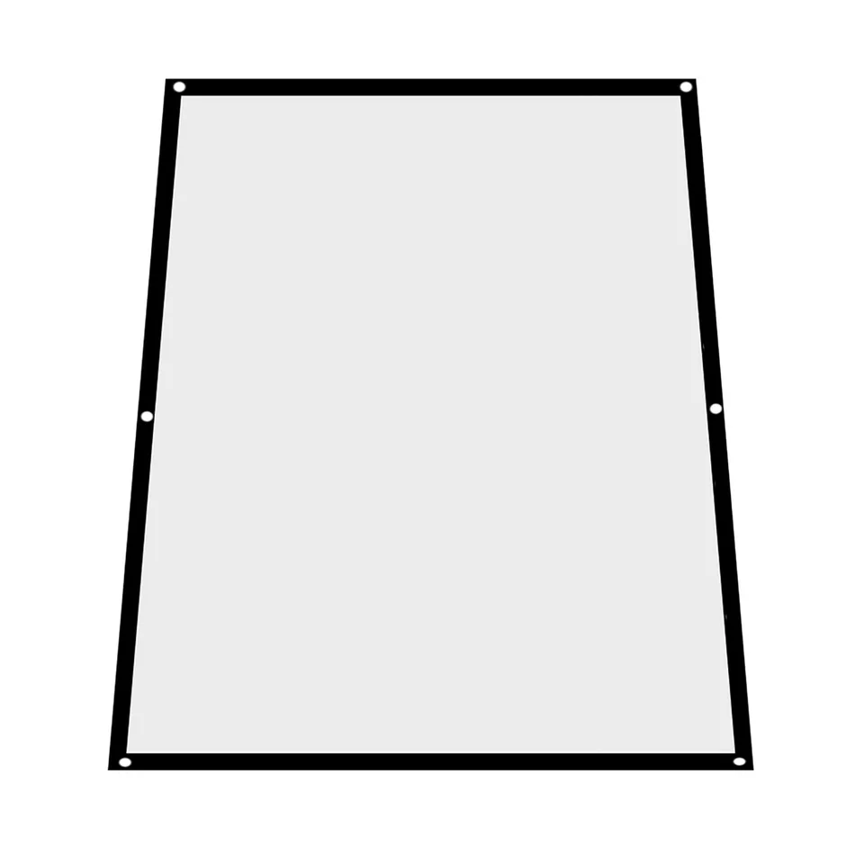 1pc Portable Foldable NOn Crease White Projector Curtain Projection Screen 4: 3 (100inch) view 4
