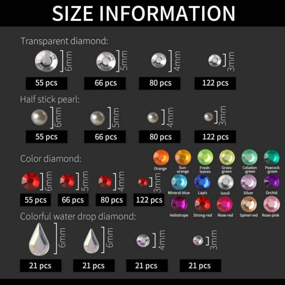 Gem Stickers Face Gems Self Adhesive Face Gems And Pearls For Makeup Festival Jewels For Halloween Rave Accessories Hair Gems Rhinestone view 2