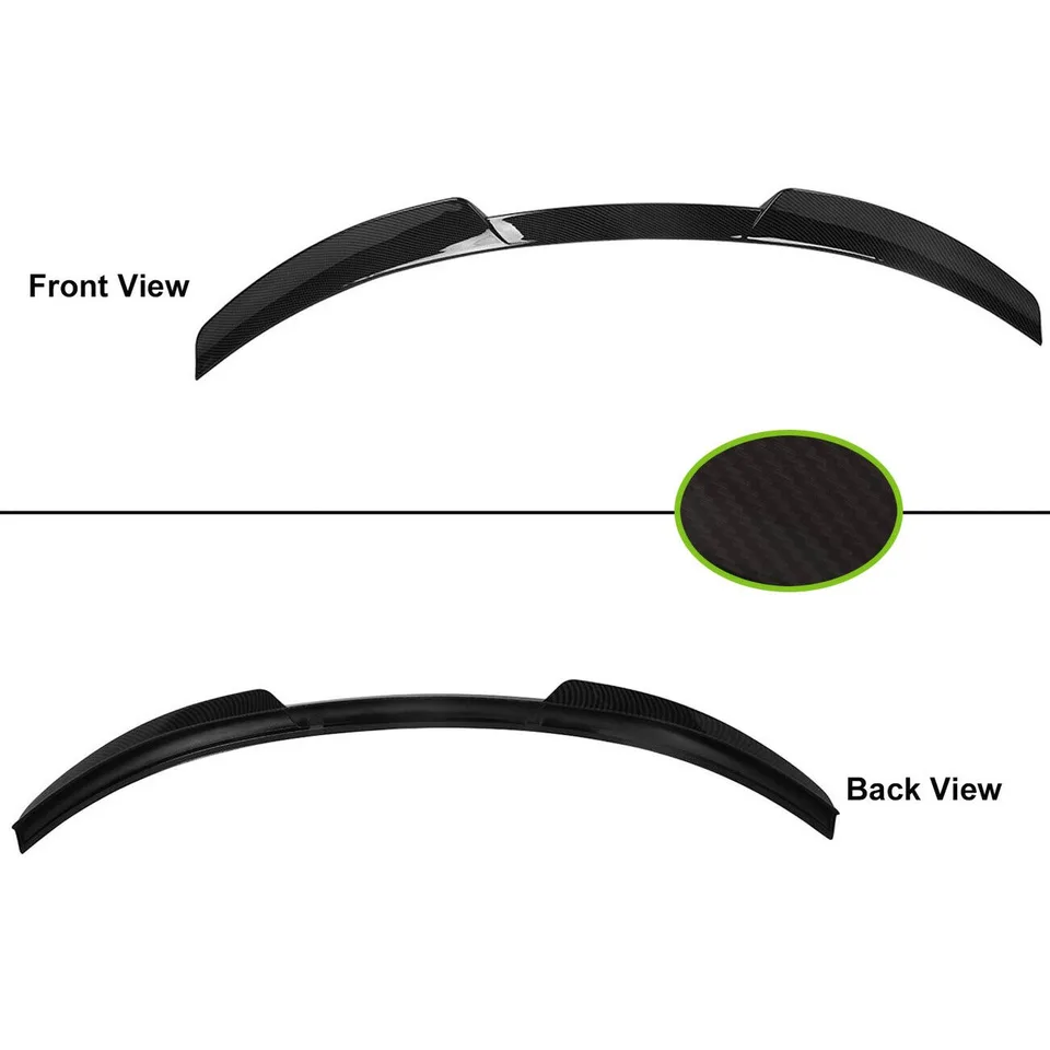 Sedan 4 Dr Carbon Fiber Look Rear Trunk Spoiler Wing view 3