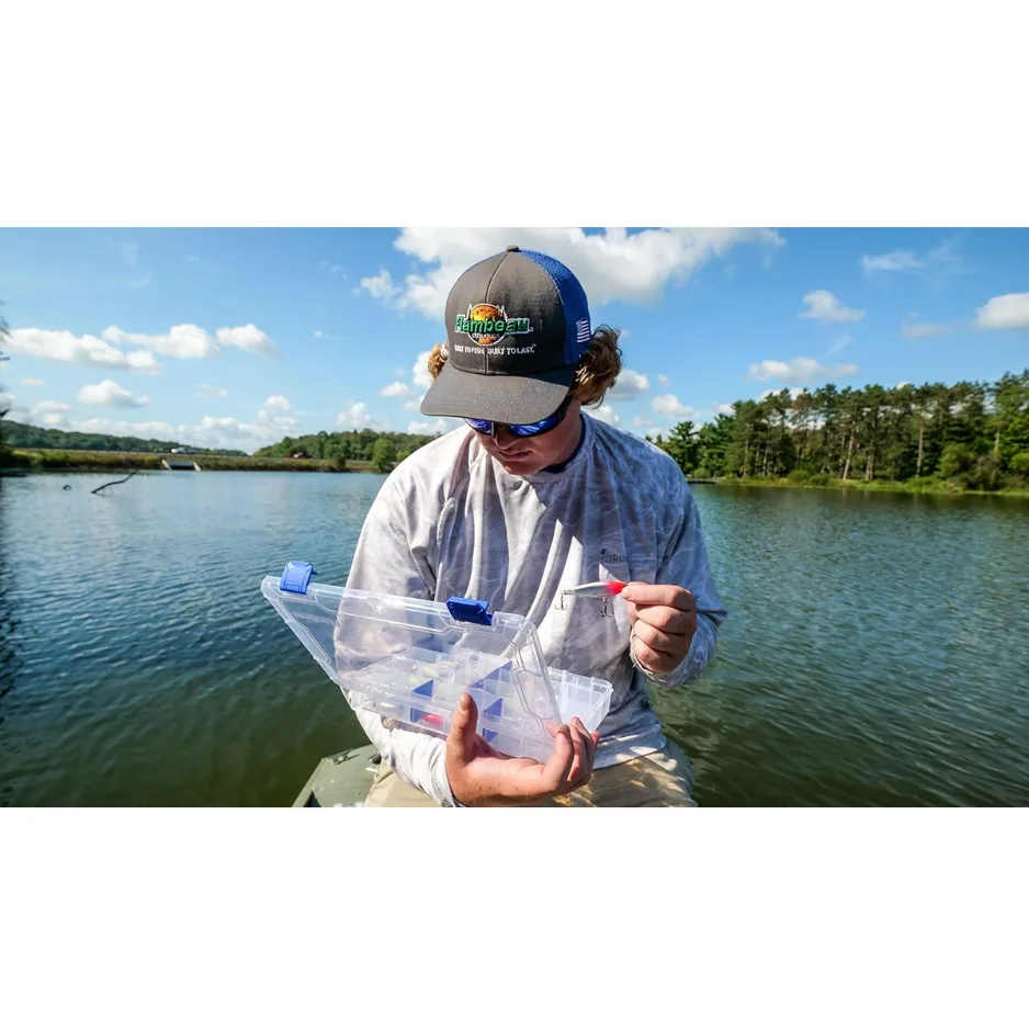 Outdoors Tuff Tainer Fishing Tackle Box With Zerust Anti Rust Dividers Clear Lure Organizer 11 Inch view 4