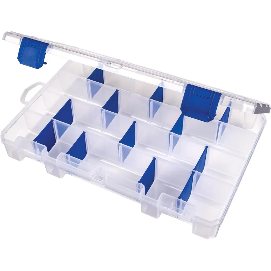 Outdoors Tuff Tainer Fishing Tackle Box With Zerust Anti Rust Dividers Clear Lure Organizer 11 Inch view 3