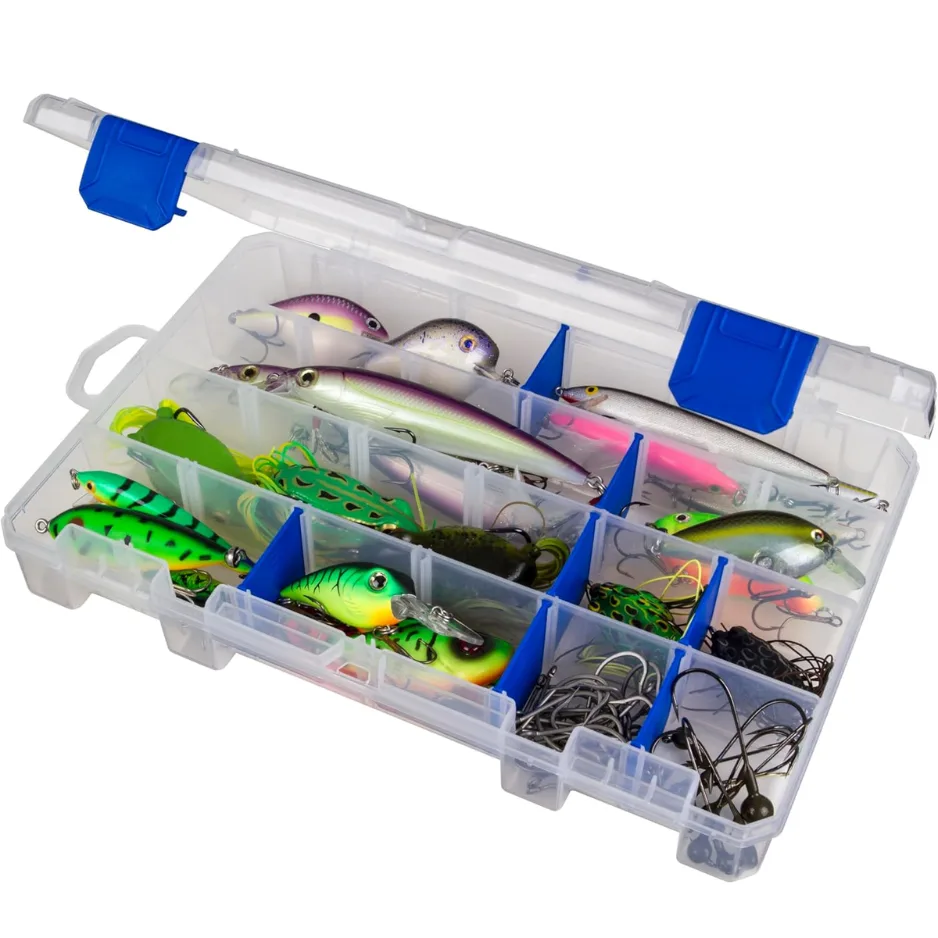 Outdoors Tuff Tainer Fishing Tackle Box With Zerust Anti Rust Dividers Clear Lure Organizer 11 Inch view 2