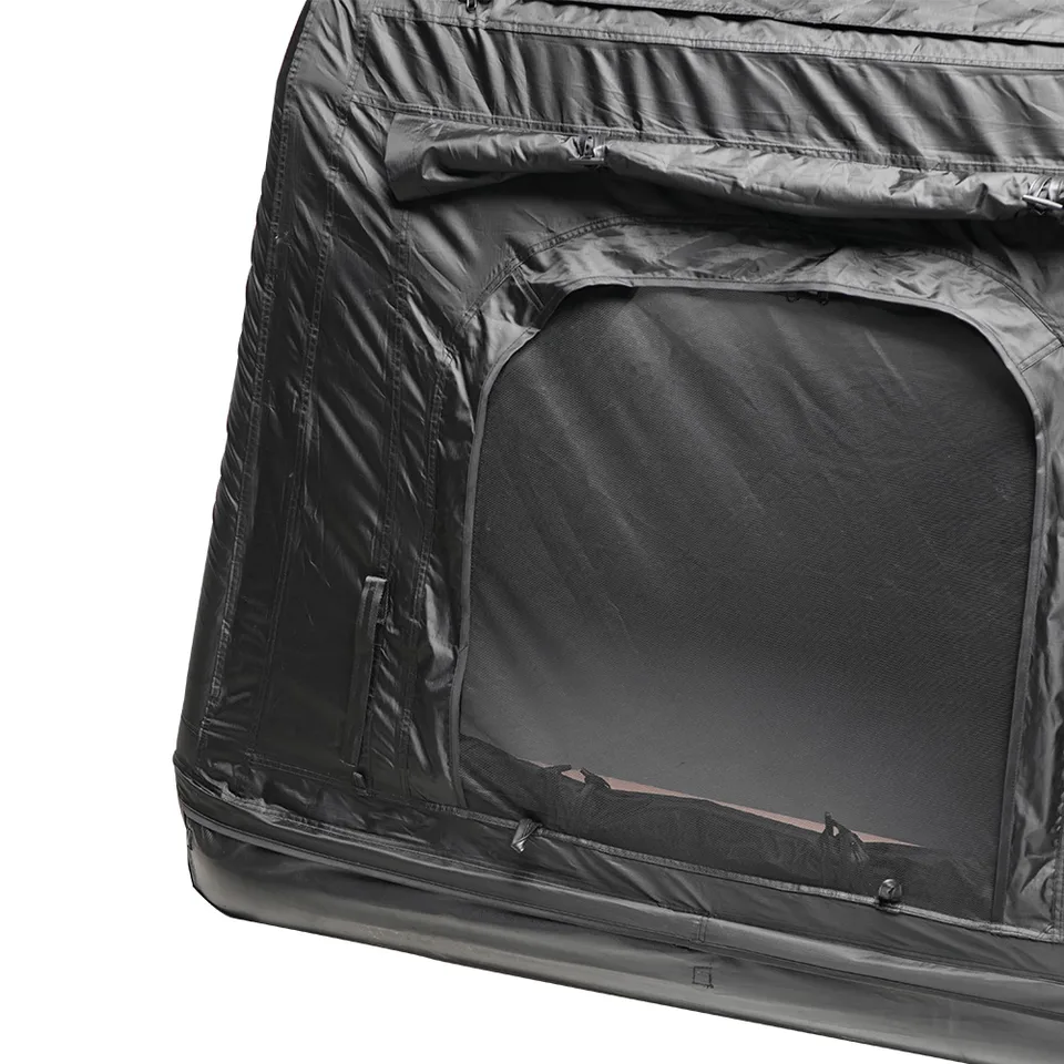 Portable Amphibious Inflatable Tent For Camping Foldable Offroad Roof Top Tent Floating Tent (With Ladder, Black) view 13