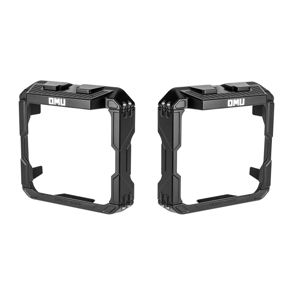 OMU Genesis Series Aluminum Rearview Mirror Rain Shield Frame For 2018+ Jeep Wrangler JL & 2020+ Jeep Wrangler Gladiator JT with Action view 8
