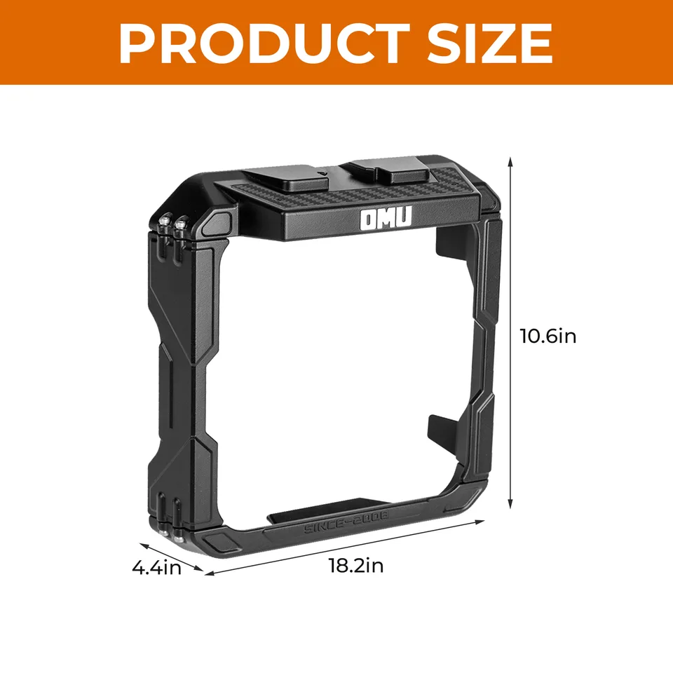 OMU Genesis Series Aluminum Rearview Mirror Rain Shield Frame For 2018+ Jeep Wrangler JL & 2020+ Jeep Wrangler Gladiator JT with Action view 13