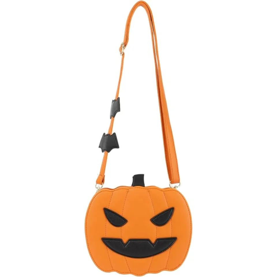 Ansicht 1 von Novelty Pumpkin Purse,Halloween Pumpkin Crossbody Bag,Horror Halloween Funny Purses Handbags