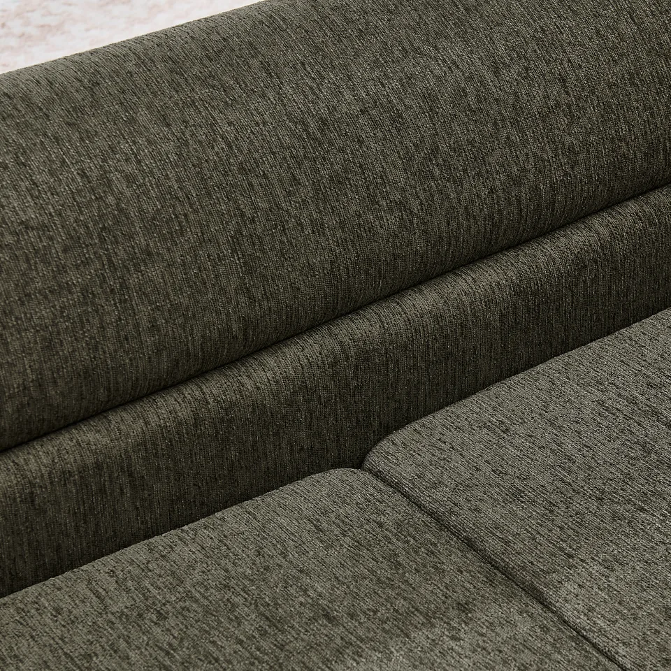 Oversized Pet Sofa, Curved Armrest Rectangular Dog Sofa, Linen Fabric Comfort Pet Couch for Large & Oversized Dogs-Dark Gray view 14