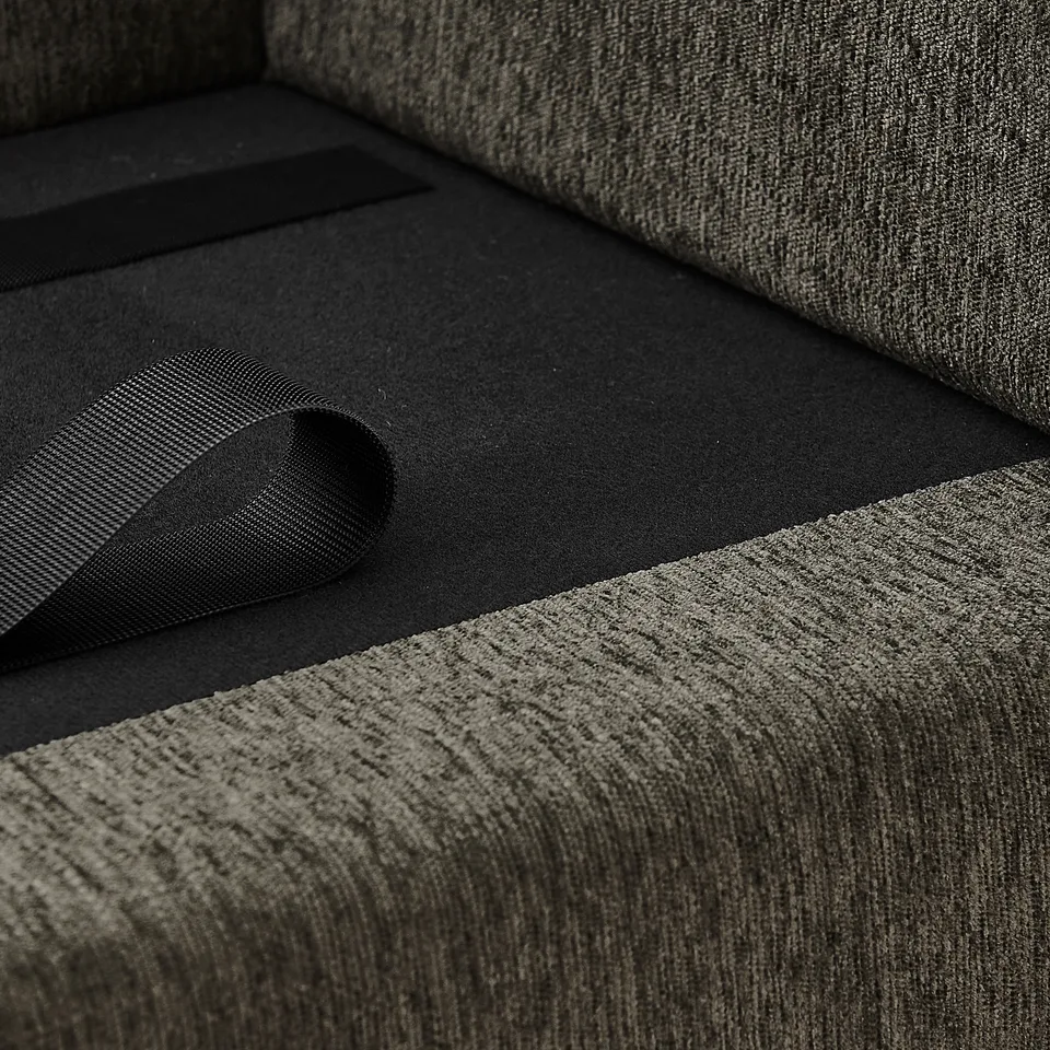 Oversized Pet Sofa, Curved Armrest Rectangular Dog Sofa, Linen Fabric Comfort Pet Couch for Large & Oversized Dogs-Dark Gray view 8