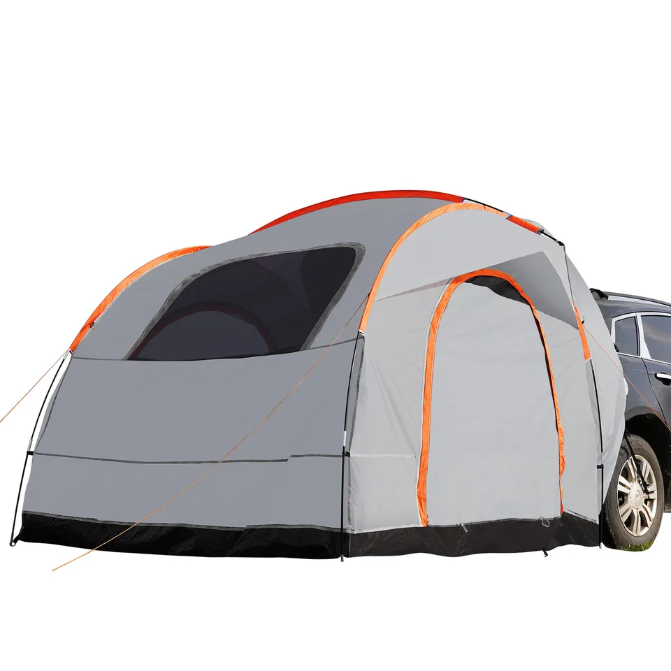 8'x8' SUV Camping Tent, Double Layer PU2000mm Waterproof Rear Tailgate Tent, 6-8 Person Large Capacity Van Hatch Tent With Rain Layer & view 6