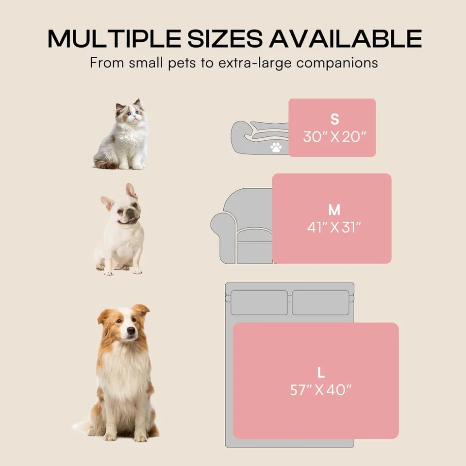 Small Dog Blanket Washable Pet Bed Cover Soft Fluffy Puppy Blanket With Premium Fleece 300GSM Cozy Calming Cat Blankets For Indoor Cats view 5