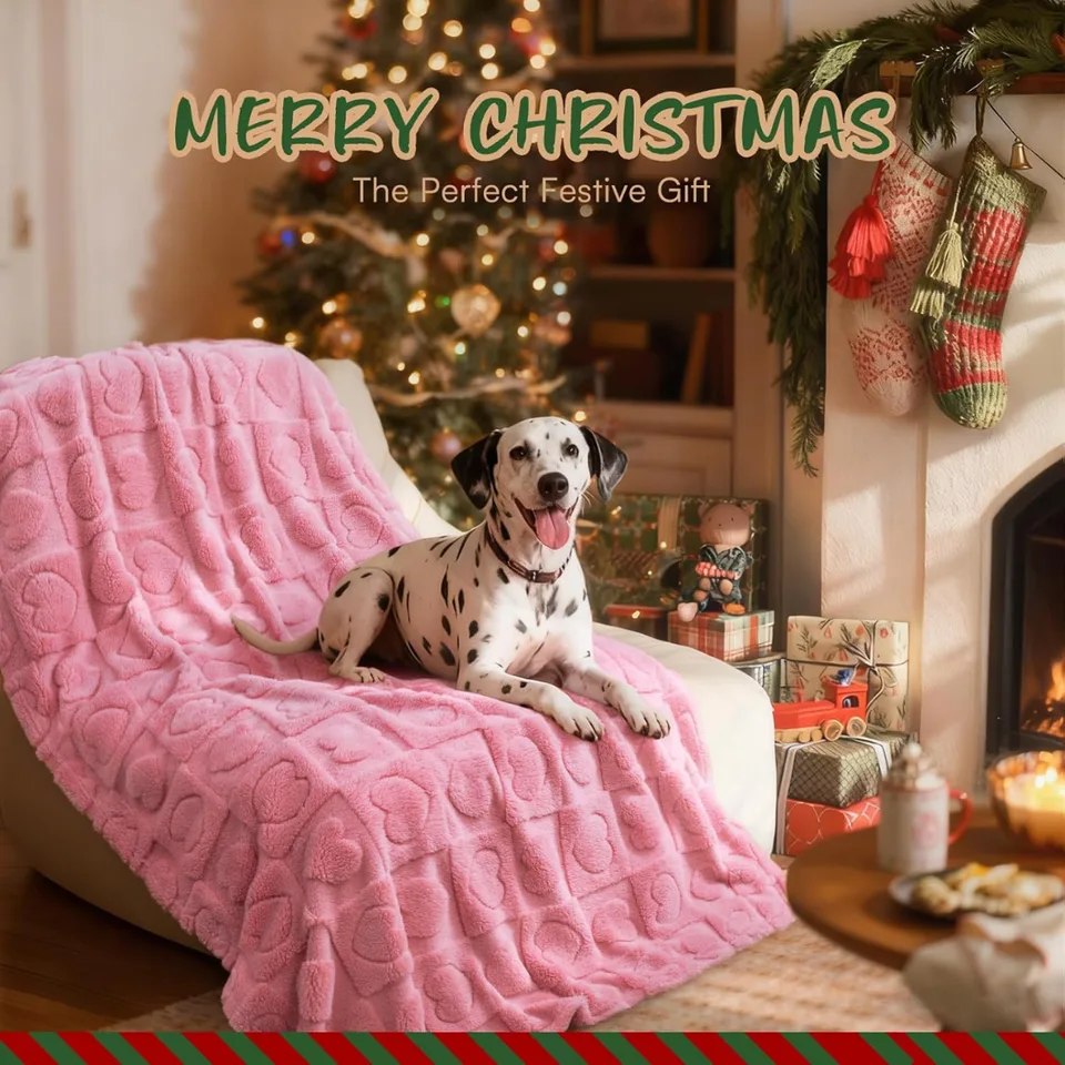 Small Dog Blanket Washable Pet Bed Cover Soft Fluffy Puppy Blanket With Premium Fleece 300GSM Cozy Calming Cat Blankets For Indoor Cats view 2