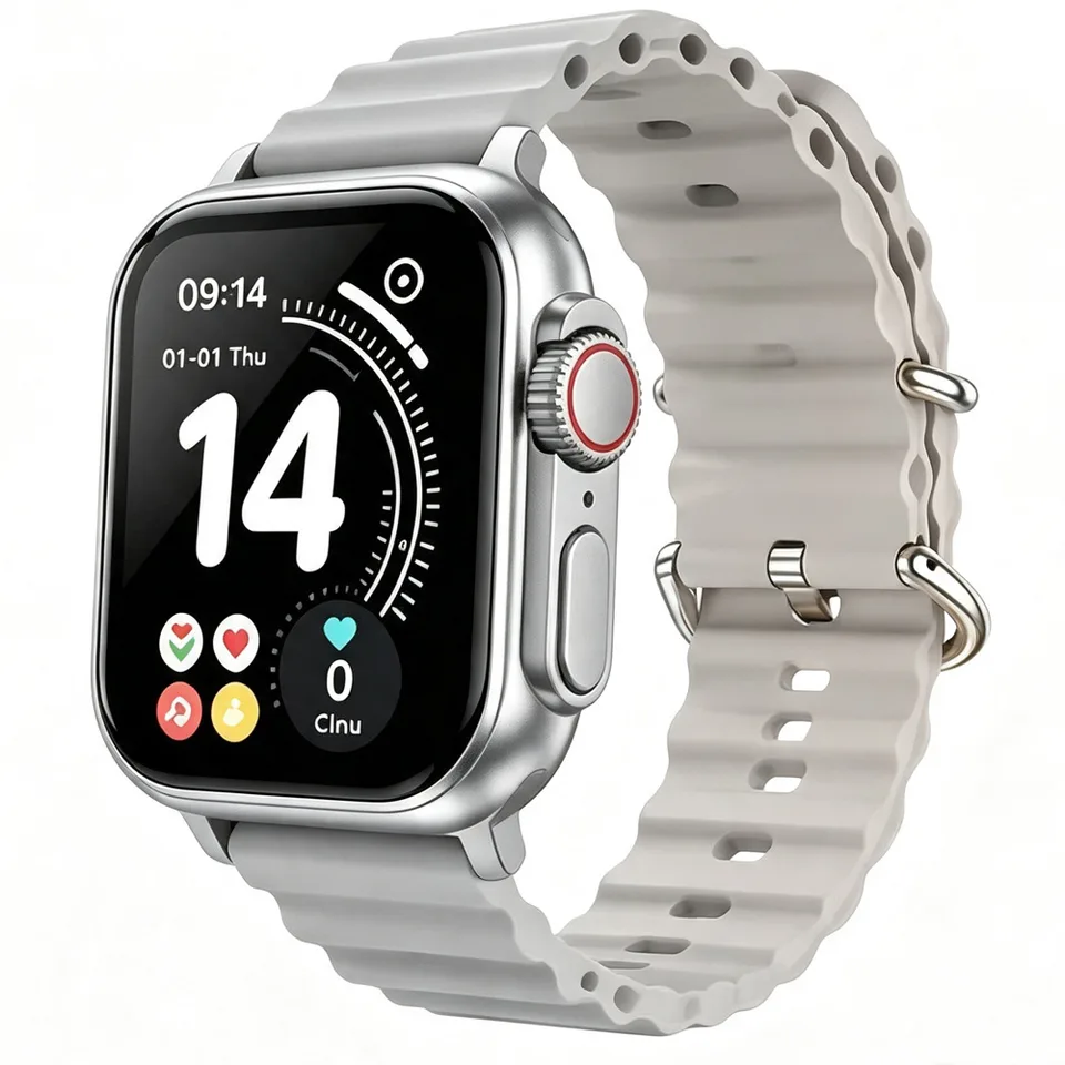 Ten-in-One Smart Watch Set With Wireless Earbuds, Multiple Watch Bands, Magnetic Charger & Protective Case, All-in-One Fitness Smartwatch view 3