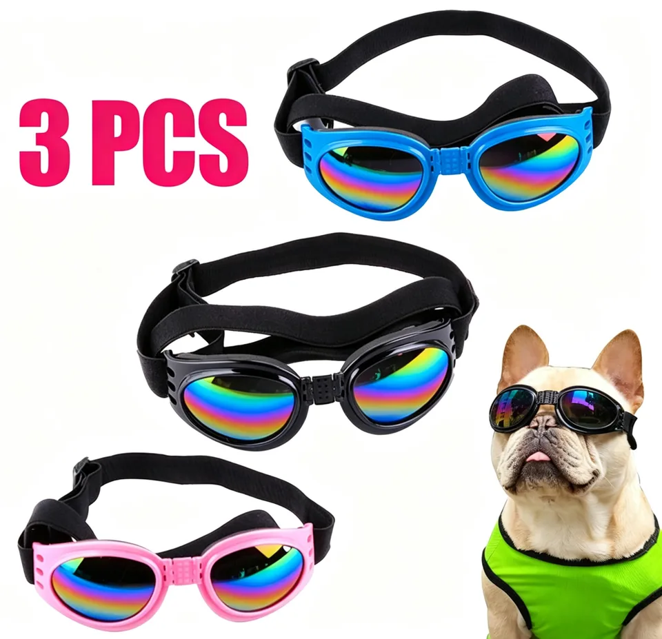 Pet Protection Small Doggles Dog Sunglasses Pet Goggles UV Sun Glasses Eye Wear Adjustable view 1