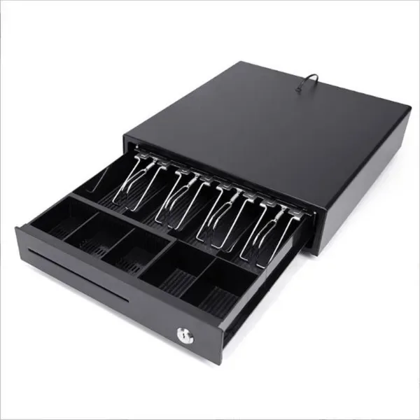 Ansicht 1 von Electrically Opening Cash Drawer, Space-Saving Money Drawer With Coin & Banknote Tray