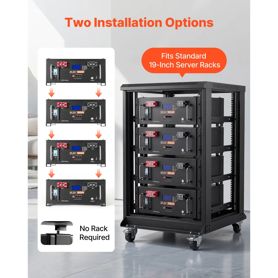 Ansicht 3 von Home Power Station Backup Power, 5120 Wh, Li FePO4 Lithium Battery, Support Communication, Bluetooth And Wi Fi, AC 5000W Inverter, Fast