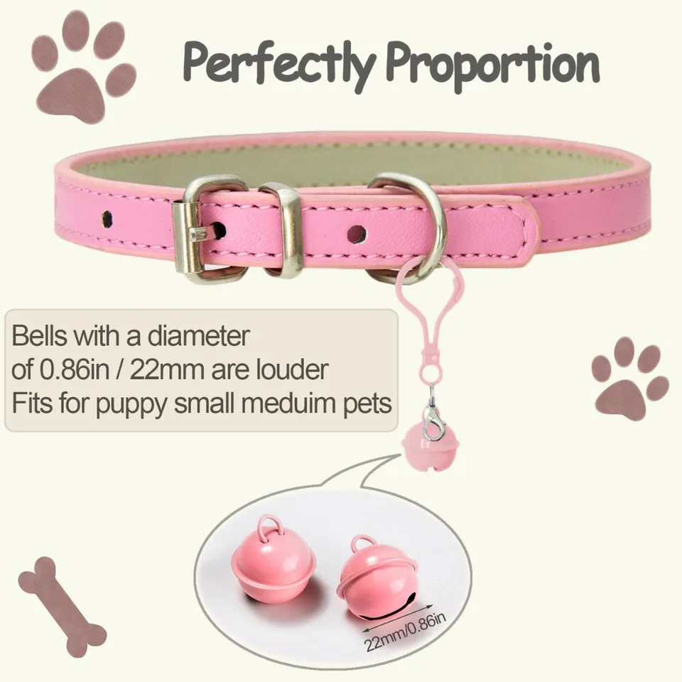 Pet Bells For Collars, 6pcs Dog Bells Cat Bells Multi Color Dog Collar Charms Pet Pendant Accessories With Clasps view 7