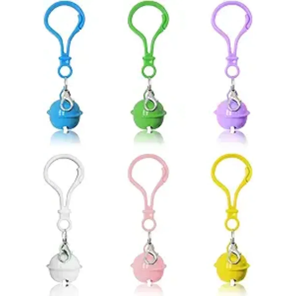 Pet Bells For Collars, 6pcs Dog Bells Cat Bells Multi Color Dog Collar Charms Pet Pendant Accessories With Clasps view 1