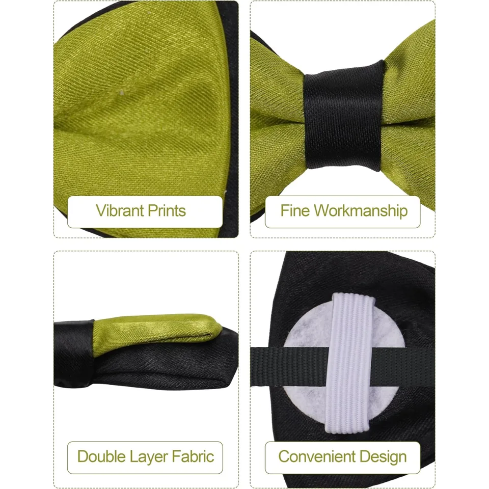 10 Pack Mixed Colors Dog Bowties For Large Dogs Sliding On Collar view 4