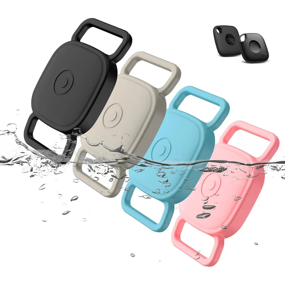 Dog Collar Holder For Tile Mate Waterproof Anti Lost Protective Case With Mate Tile Tracker For Cat Pet Necklace, Soft Silicone view 1