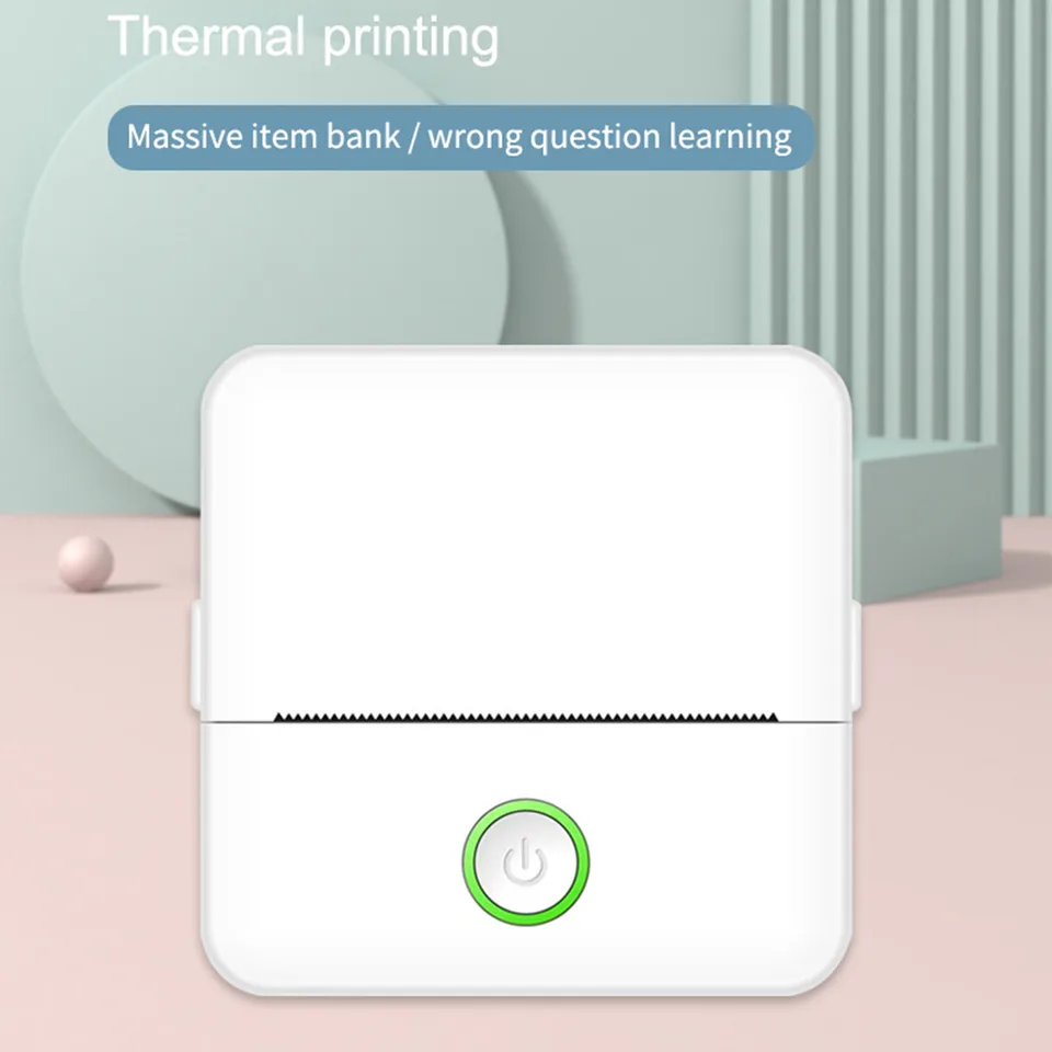 Portable Bluetooth Thermal Label Maker, APP Control Mini Printer For Text Photo, With Label Papers, Pens & Stickers view 5
