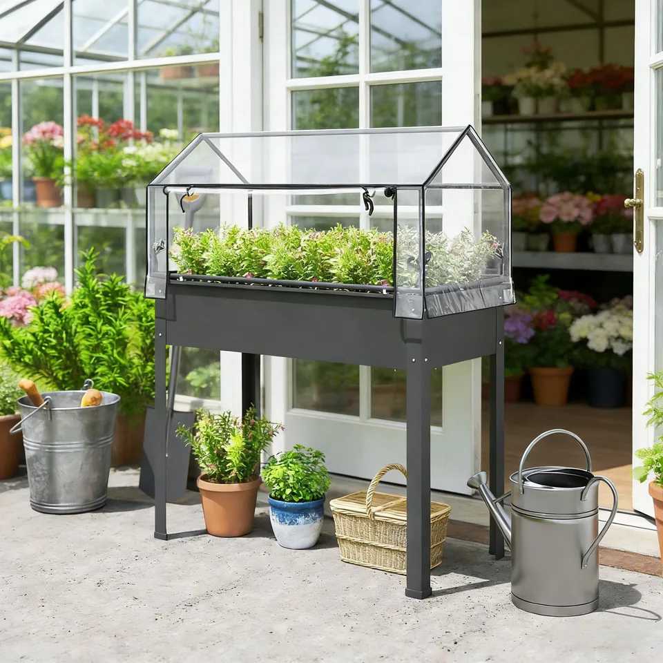 Outdoor Elevated Garden Box,Plant Bed view 6
