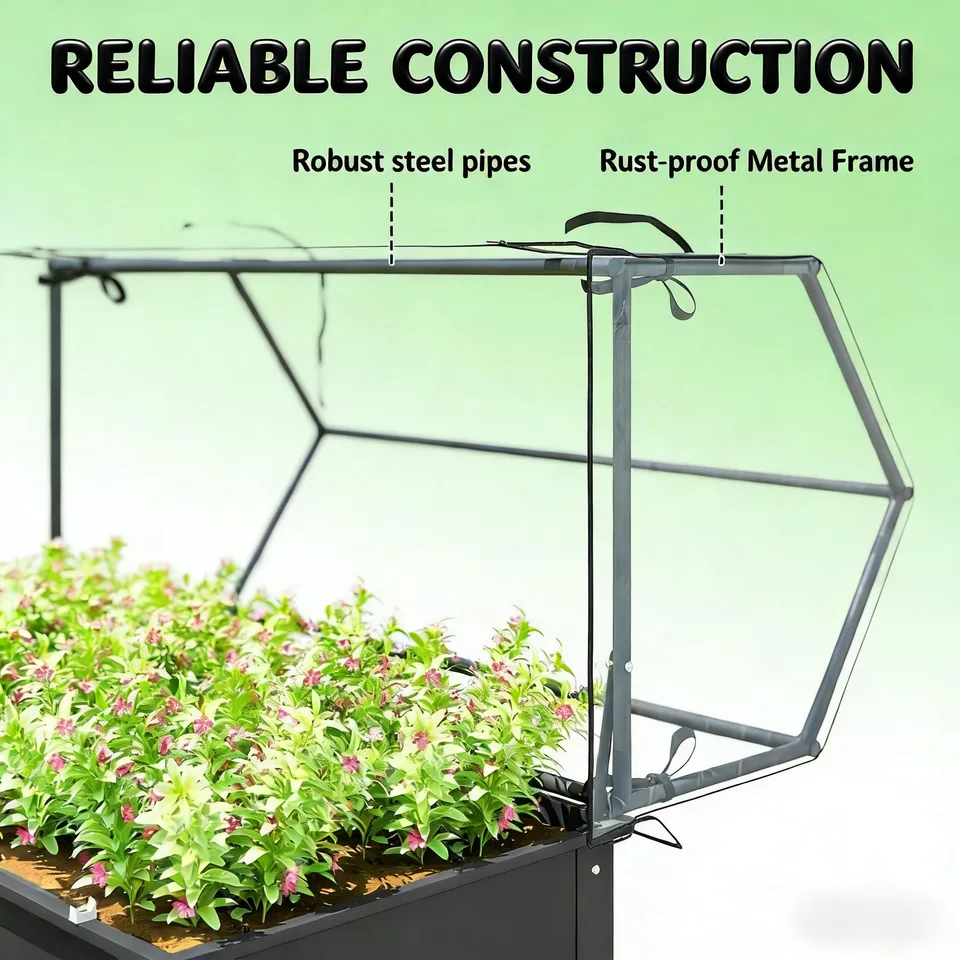 Outdoor Elevated Garden Box,Plant Bed view 7