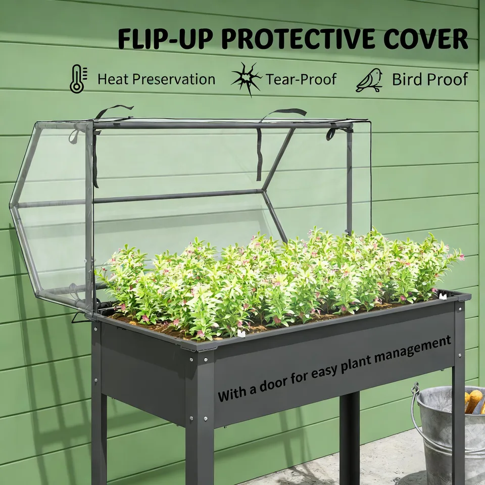 Outdoor Elevated Garden Box,Plant Bed view 4