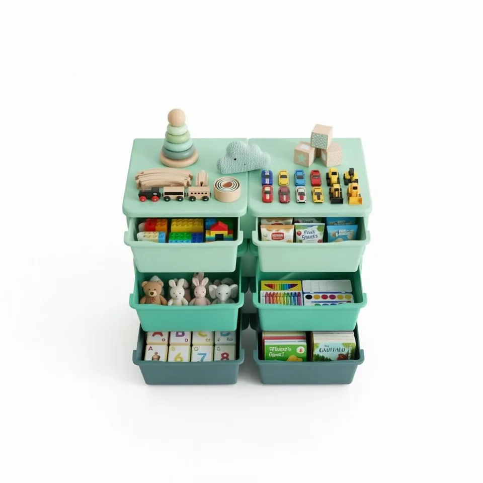 Space-Saving Vertical Drawer Unit,Multi-Tier Toy Organizer,Storage Drawers,Storage Tower view 7