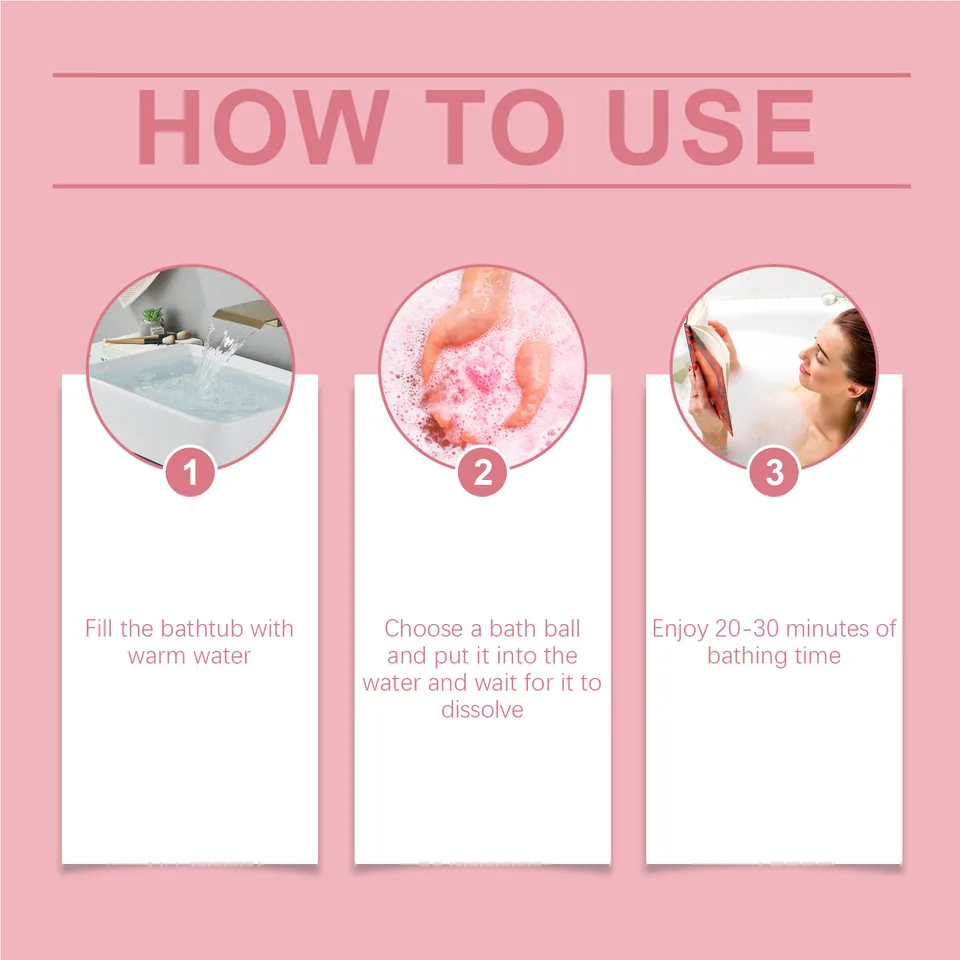 6 Pcs Bath Bombs Gift Set, Natural Essential Oil Bath Fizzies For Relaxing Spa Bath view 4