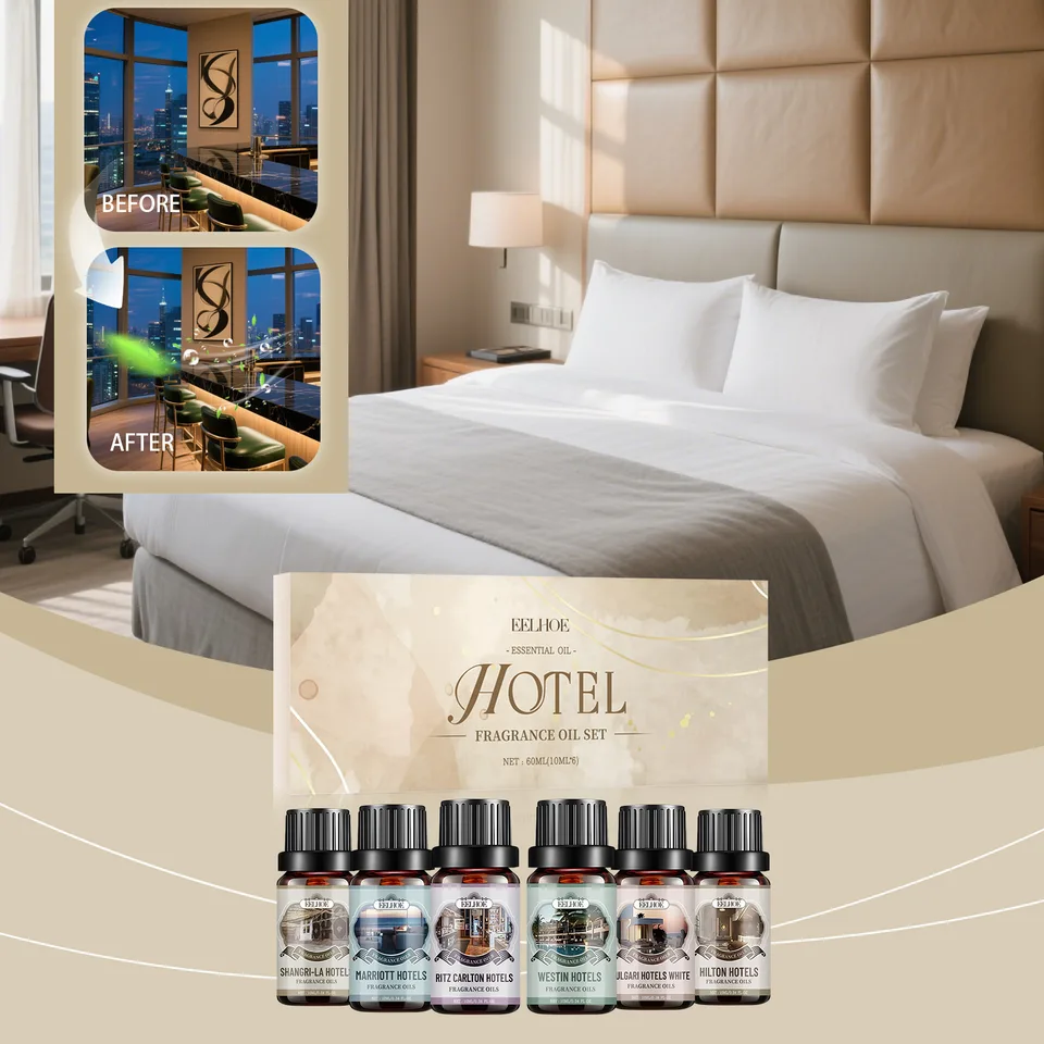 Hotel Fragrance Oil Set, 6 Pack Premium Scented Oils For Diffuser, Candle Making & Room Spray, Aromatherapy Essential Oils Gift Set For Home view 3