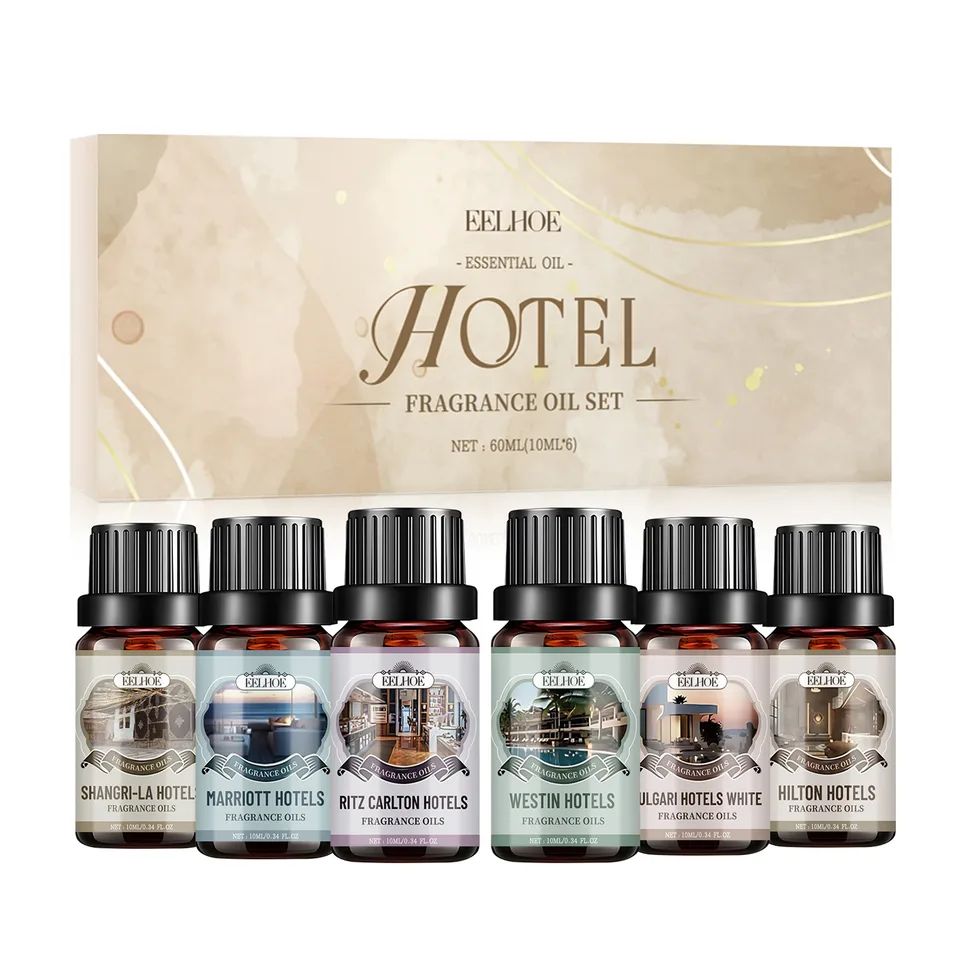 Hotel Fragrance Oil Set, 6 Pack Premium Scented Oils For Diffuser, Candle Making & Room Spray, Aromatherapy Essential Oils Gift Set For Home view 1