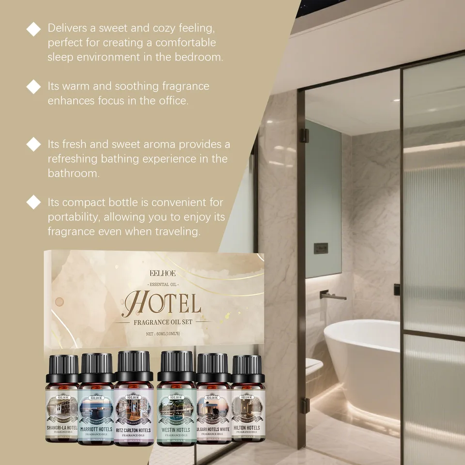 Hotel Fragrance Oil Set, 6 Pack Premium Scented Oils For Diffuser, Candle Making & Room Spray, Aromatherapy Essential Oils Gift Set For Home view 11