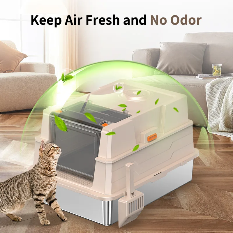 STAINLESS STEEL CAT LITTER BOX BIG SIZE view 2
