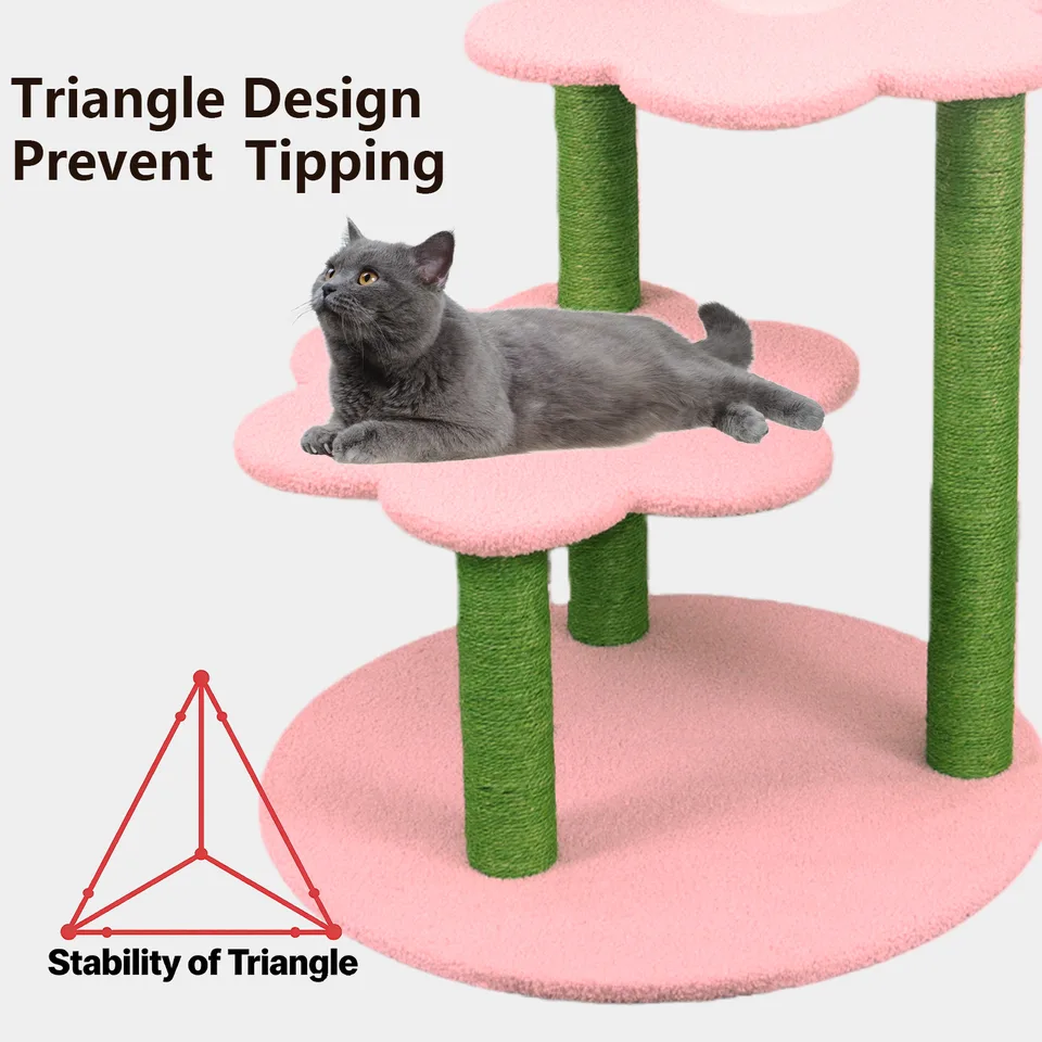 Cat Tree with Removable Cozy Perch & Scratching Posts Hanging & Toy Multi-Level Cat Furniture for Kittens/Cats to Climb, Rest & Play Hanging view 4