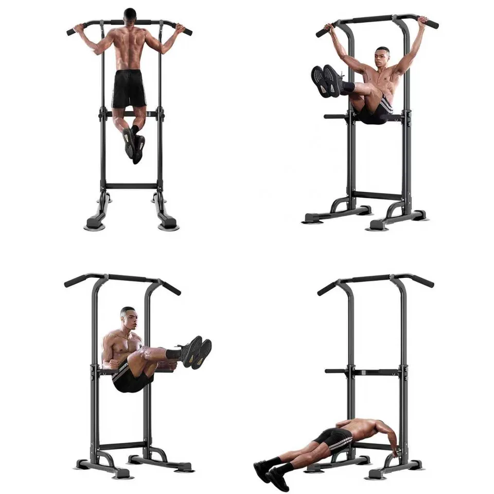 Adjustable Power Tower Pull Up Bar Dip Station view 3