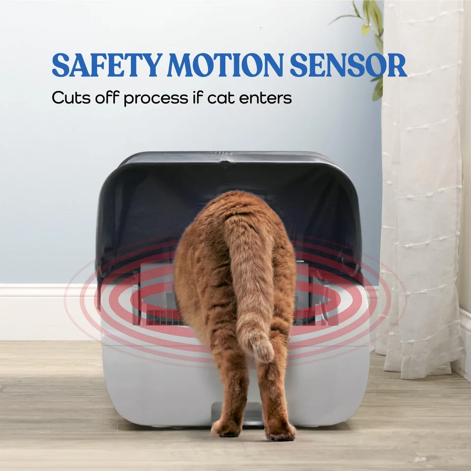 Smart Cat Litter Box Cat Litter Box Wide Opening view 6