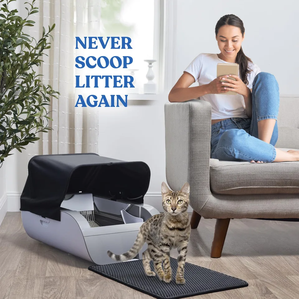 Smart Cat Litter Box Cat Litter Box Wide Opening view 9