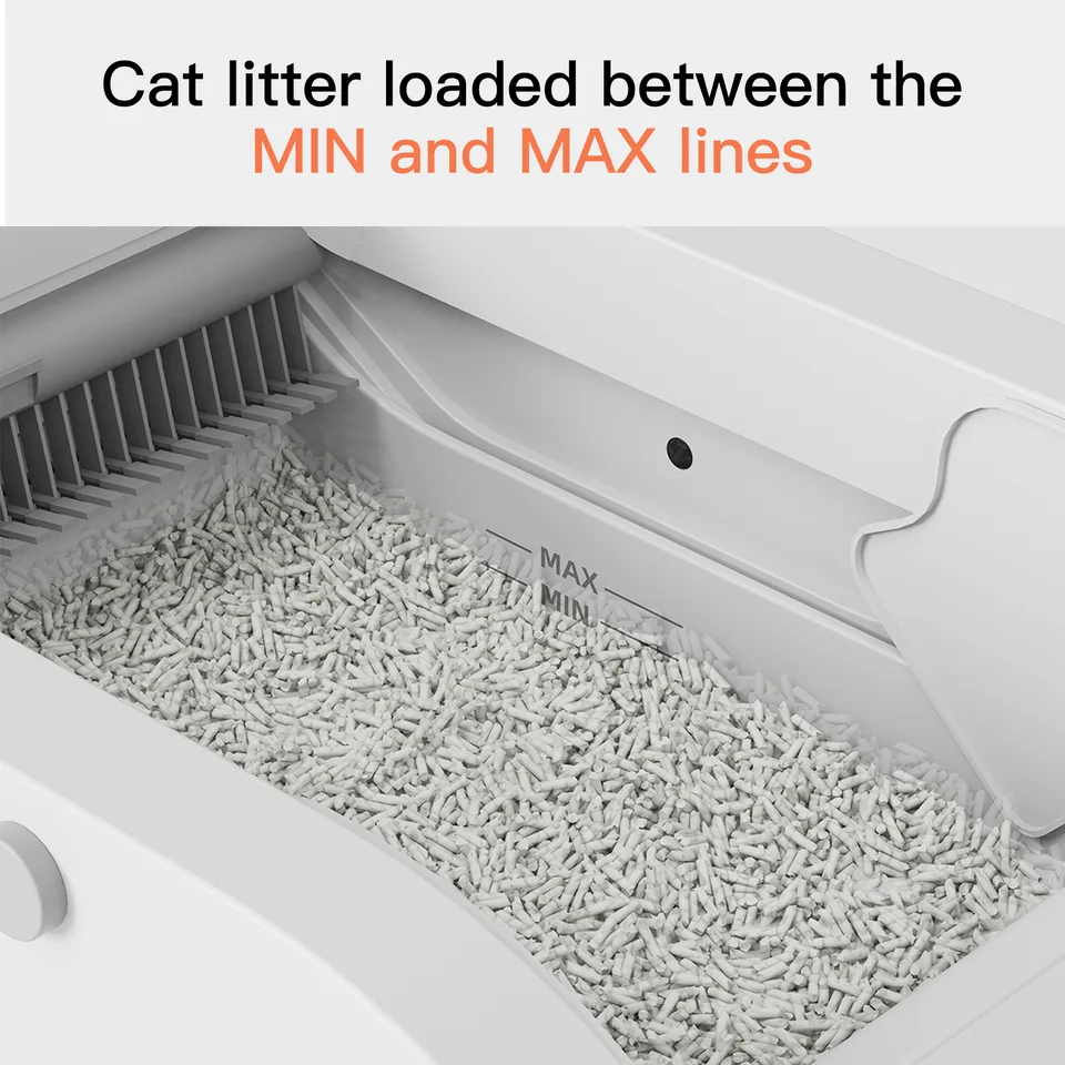 Smart Cat Litter Box Cat Litter Box Wide Opening view 5