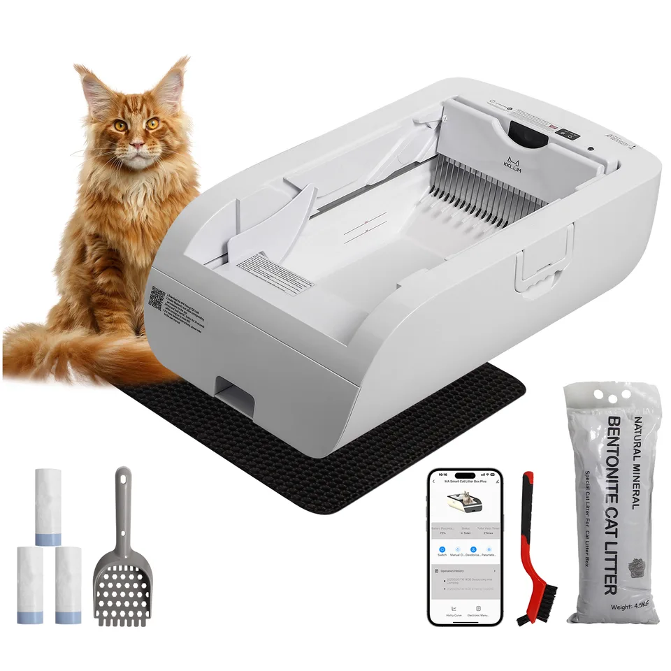 Smart Cat Litter Box Cat Litter Box Wide Opening view 10
