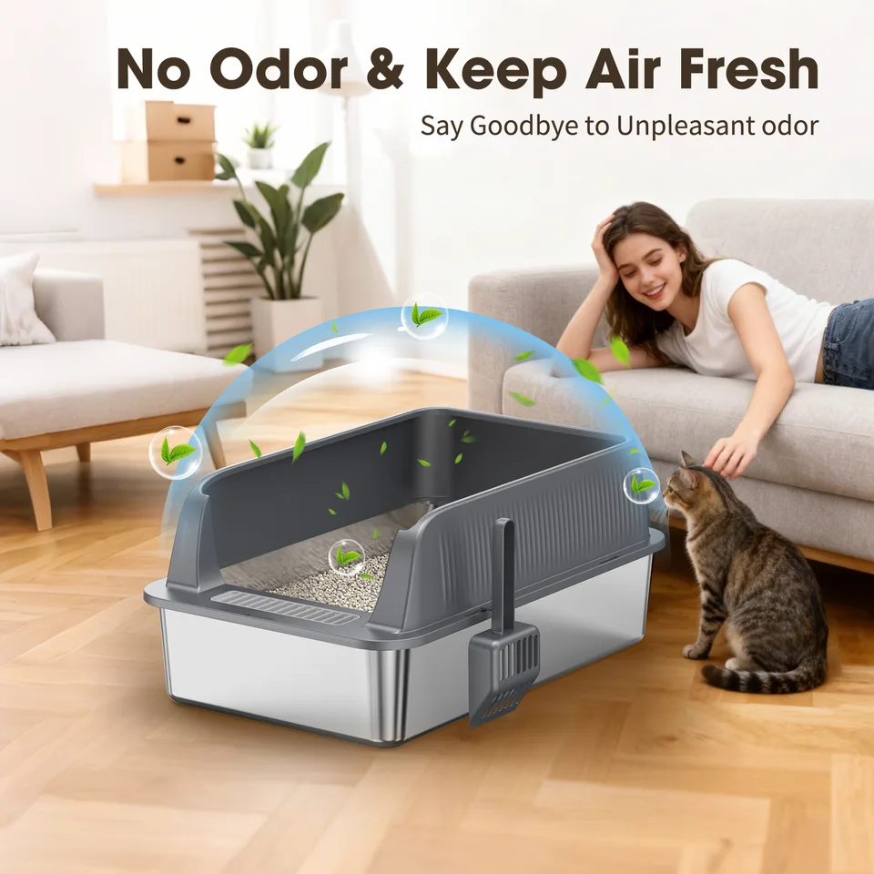 STAINLESS STEEL CAT LITTER BOX view 5