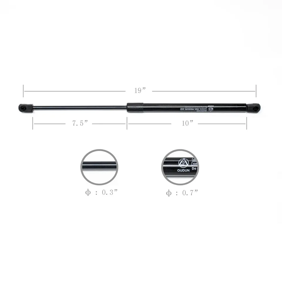 3 Sets Of - Front Hood Lift Support Struts Shock Rod Arms Gas Spring Fit 02-09 Ram OD view 2