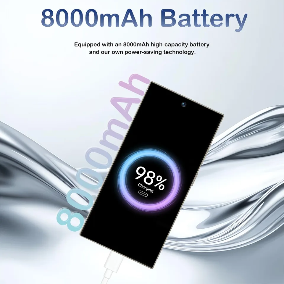 C25 Ultra Unlocked Phone With NFC12-512GB Smartphone 8000m Ah 6.9 HD Large Screen Android 15 Cell Phone 5G Built In Pen Dual SIM view 3